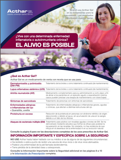 Get the Acthar brochure (Spanish)