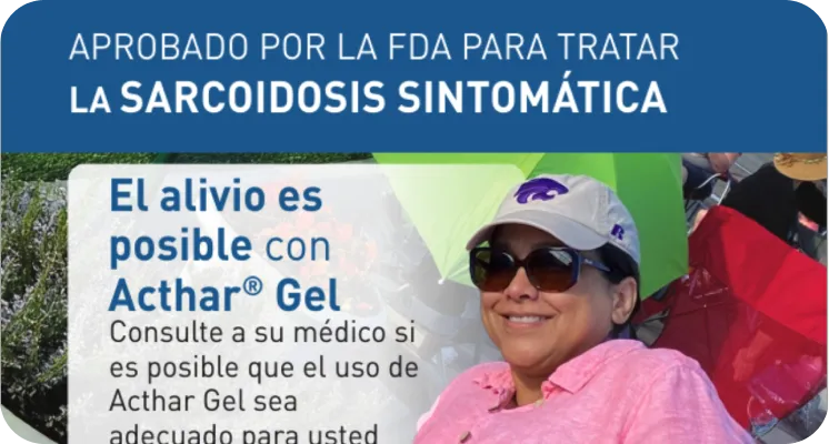 Folleto de Acthar Gel sobre la Sarcoidosis Sintomática