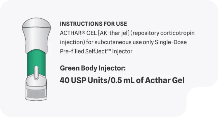Instructions for Use for SelfJect 40 units