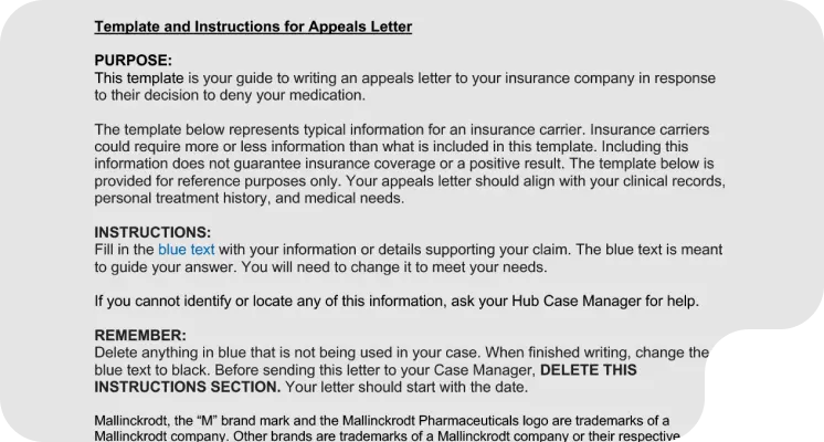 Patient Appeal Letter Template