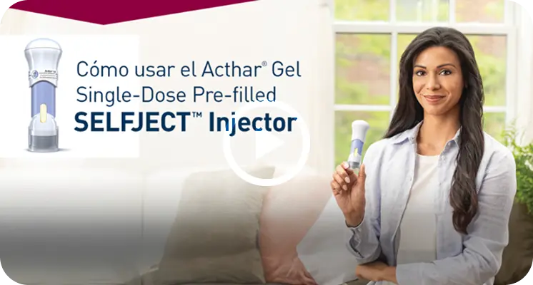Cómo usar el Acthar Gel Single-Dose Pre-filled SelfJect Injector